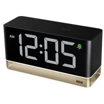 Braun BC 27 BEU Cyfrowy Budzik LED (67128) - Czarny