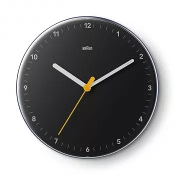 Braun BC 26 B Czarny Kwarcowy Zegar Ścienny (67682)