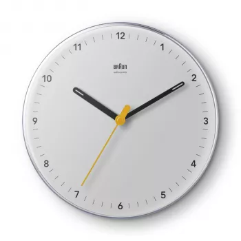 Braun BC 26 W-DCF Biały Zegar Ścienny Sterowany Radiowo (67685)