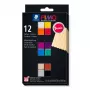 Zestaw modeliny STAEDTLER FIMO 8043 C - 12 kolorów - Czarny, Niebieski, Szampan, Zielony, Szary, Magenta, Pomarańczowy, Czerwony, Terakota, Fioletowy, Biały, Żółty - 12 bloków po 25 g - Glinka polimerowa do pieczenia - Miękka - 110°C - 30 min