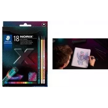 STAEDTLER NORIX 186 C18P zestaw kredek ołówkowych, 100 % PEFC