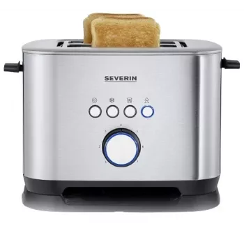 SEVERIN AT 2620 Toster 800 W 2 Gniazda Srebrny/Czarny