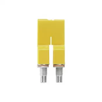 Weidmüller WQV 4/2 Złączka mostkująca, 2-biegunowa, 4 mm², żółta, 50 sztuk