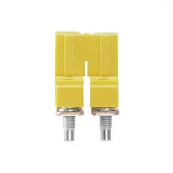 Weidmüller WQV 6/2 Złączka mostkująca, 2-biegunowa, 6 mm², poliamid, żółty, UL 94 V-0, 50 sztuk