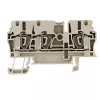 Weidmüller ZDU 2.5/3AN Złączka przelotowa, połączenie zaciskowe sprężynowe, 2,5 mm², beżowa, 100 sztuk