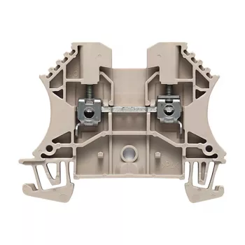 Weidmüller Listwa zaciskowa przelotowa, seria W, 2.5 mm², 24 A, 800 V, beżowa, połączenie śrubowe, montaż na szynie DIN, 100 sztuk