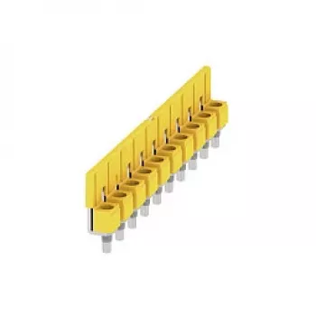 Weidmüller WQV 10/10 Złączka poprzeczna, 10-biegunowa, 10 mm², żółta, poliamid, 20 szt.