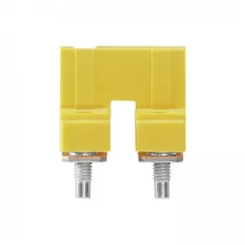 Weidmüller WQV 16N/2 Zworka mostkująca, 2-biegunowa, 16 mm², żółta, poliamid, 50 sztuk