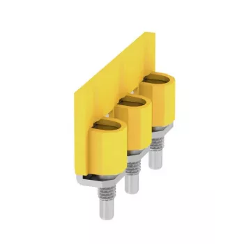 Weidmüller WQV 35N/3 Zworka krzyżowa, 3-biegunowa, skok 10 mm, żółta, 20 sztuk