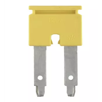 Weidmüller ZQV 16/2 Złączka poprzeczna, 2-biegunowa, 16 mm², żółta, 25 sztuk