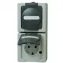 Heinrich Kopp 131456008 Gniazdo Schuko 2-rzędowe Pionowe, Montaż Natynkowy, Czarno-Szare, 250V, 16A