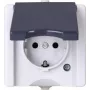 HEINRICH KOPP Gniazdo Schuko 1-bieg. Natynkowe Wodoszczelne proAQA Szary 16A 250V (947456005)