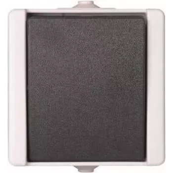 Heinrich Kopp 540656002 Przełącznik przełączny, montaż natynkowy, IP44, 10A, 250V, czarno-biały, termoplast, wzór Paris