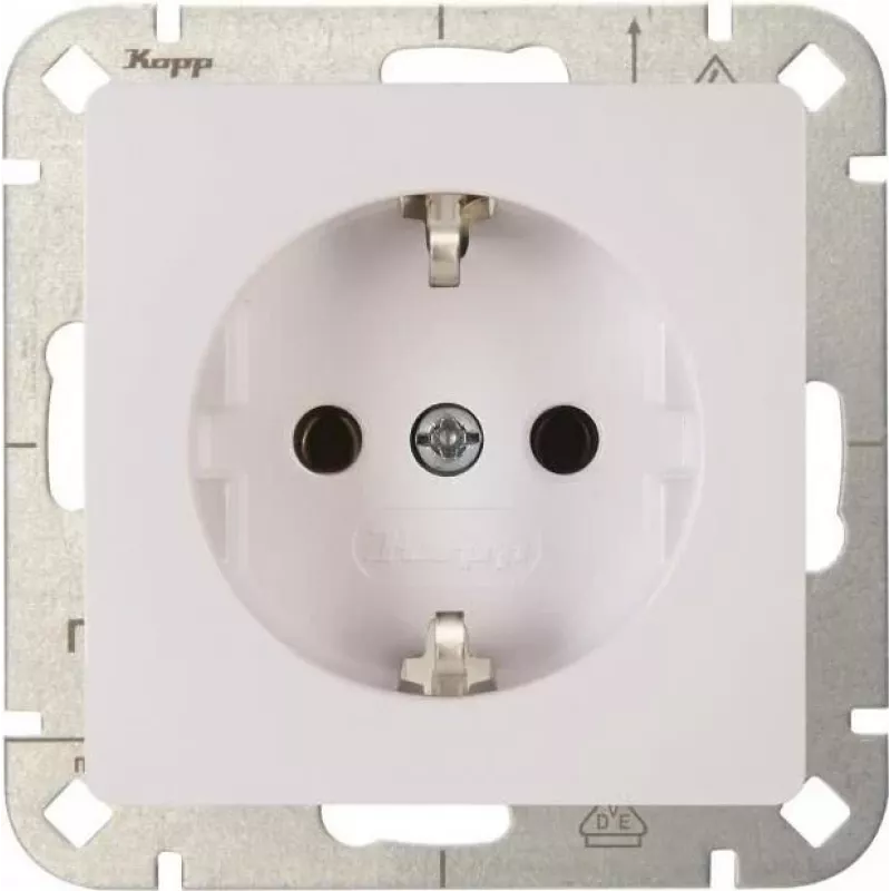 Heinrich Kopp HK05 Schuko Socket Arctic White 923502002