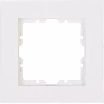 HEINRICH KOPP Rama osłonowa 1-gang HK07 PURE (86 x 86 x 9,5 mm, IP20, Mocowanie zaciskowe) - Pure White (406829005)