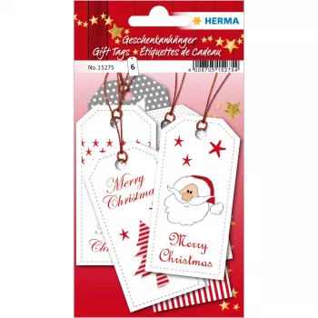 Etykiety świąteczne HERMA - Czerwone - Papier - 6 sztuk - 80 x 40 mm