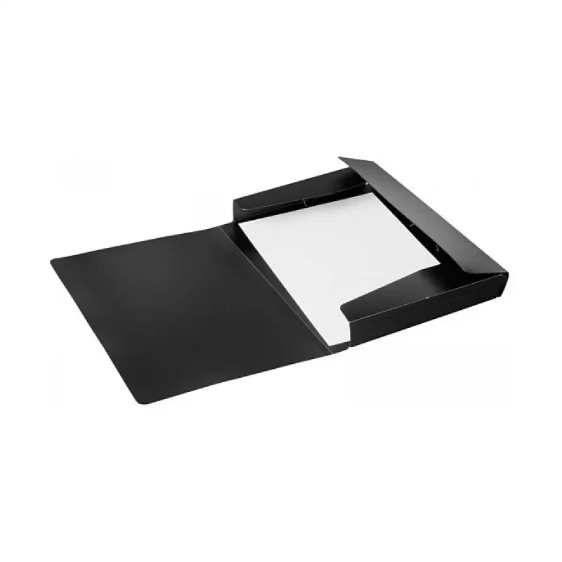 PAGNA PP 12 Presentation Folder A4 Polypropylene Black Landscape Snap Button
