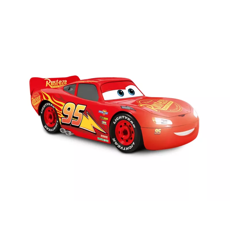 Revell Build & Play Disney Pixar Cars Lightning McQueen Pojazd ze Światłem i Dźwiękiem, Skala 1:20, Model do Składania na Zatrzaski