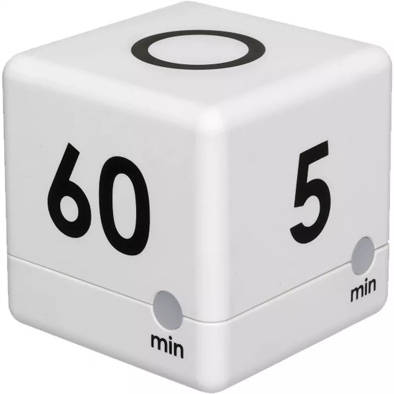 TFA 38.2032.02 Cube Timer Digital Biały/Szary