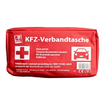 2GO Vehicle First Aid Kit Certified According to DIN 13164:2022 (513113)