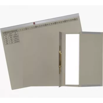 Exacompta 370110B Konwencjonalny segregator - Karton - Szary - 320 g/m² - 265 x 316 mm