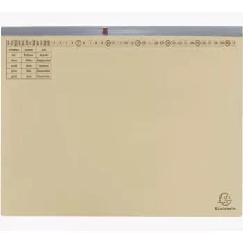 Exacompta 370122B Konwencjonalny segregator - Karton - 320 g/m² - 265 x 316 mm - Opakowanie 1 szt. - Płowy