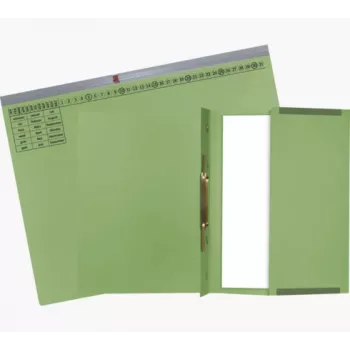 Exacompta 370125B Konwencjonalny segregator - karton - zielony - 320 g/m² - 265 mm - 316 mm