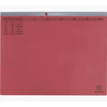 Exacompta 370203B Konwencjonalny segregator - Karton - Czerwony - 320 g/m² - 265 x 316 mm - A4