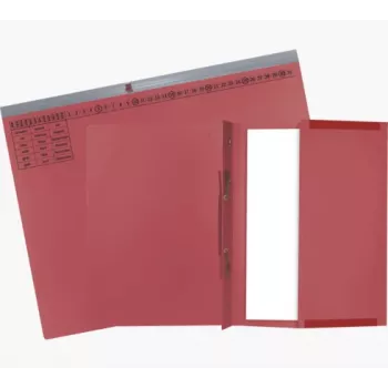 Exacompta 370203B Konwencjonalny segregator - Karton - Czerwony - 320 g/m² - 265 x 316 mm - A4