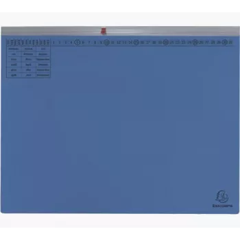 Exacompta 370207B Konwencjonalny segregator - Karton - Niebieski - 320 gsm - 265 x 316 mm - A4