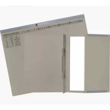 Exacompta 370210B Konwencjonalny segregator - Karton - Szary - 320 gsm - 265 x 316 mm - A4