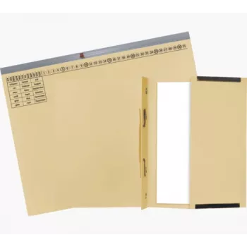 Exacompta 370222B Konwencjonalny segregator - Karton - 320 g/m² - 265 x 316 mm - Niebieski - 1 sztuka