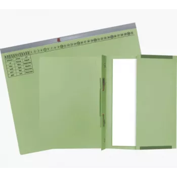 Exacompta 370225B Konwencjonalny segregator - Karton - Zielony - 320 g/m² - 265 x 316 mm - A4