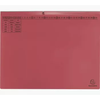Exacompta 370303B Konwencjonalny segregator - karton - czerwony - 320 g/m² - 265 mm - 316 mm