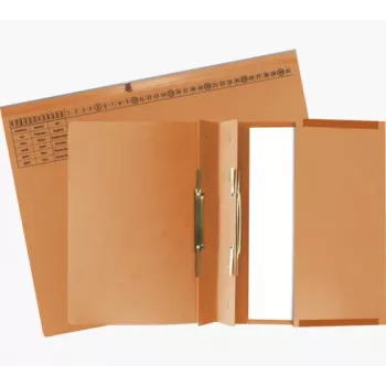 Exacompta 370309B Elastic File Folder - A4 - Cardboard 320 g/m² - Orange