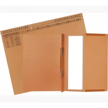 Exacompta 371109B Konwencjonalny segregator - karton - pomarańczowy - 320 g/m² - 265 x 316 mm