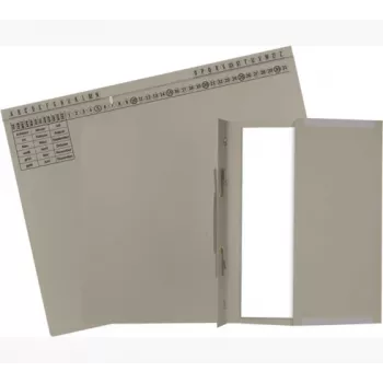 Exacompta 371110B Konwencjonalny segregator tekturowy - szary - 320 g/m² - 265 x 316 mm