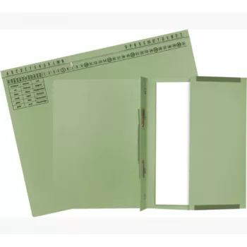 Exacompta 371125B Konwencjonalny segregator - Karton - Zielony - 320 g/m² - 265 mm - 316 mm