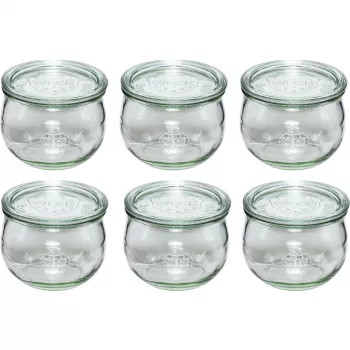 WECK Tulip Jar 580ml Set of 6