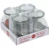 WECK Round Rim Jar Tulip 1.0L Set of 4