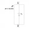 Moduł LED Siemens SIRIUS ACT ze zintegrowaną diodą LED AC/DC 24V Biały