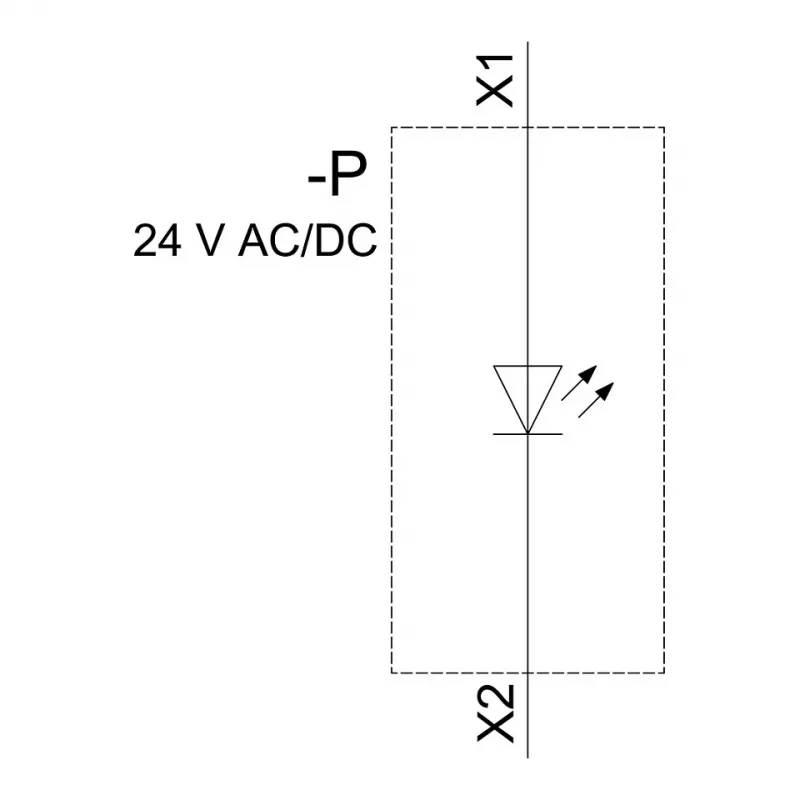 Moduł LED Siemens SIRIUS ACT ze zintegrowaną diodą LED AC/DC 24V Biały