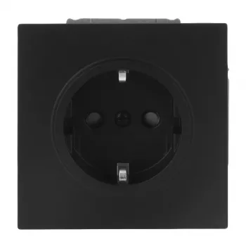 Busch-Jaeger Gniazdo SCHUKO 20 EUCB-45M Safety+ Black Matt