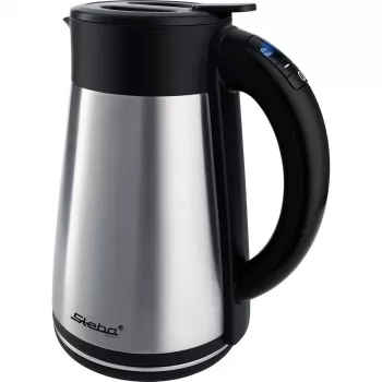 Steba WK 31 Thermo Bezprzewodowy Czajnik z Termosem, 1.7 L, 2200 W, Srebrny/Czarny