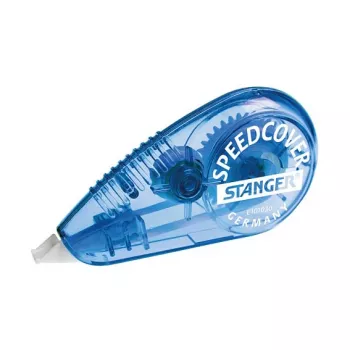 Stanger Speedcover Korektor w taśmie - Niebieski przezroczysty - 12 m - 5 mm - 12 sztuk