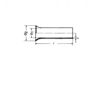 Klauke 7312V tulejka kablowa, 2,5 mm², 12 mm, miedź
