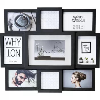 NIELSEN DESIGN Why Not Collage Czarna Żywiczna Ramka Galeryjna 8999334