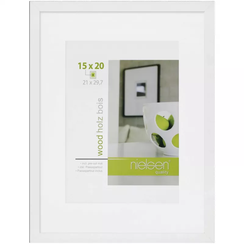 NIELSEN DESIGN Apollon White 21x29.7 Wood DIN A4 Picture Frame 8988047