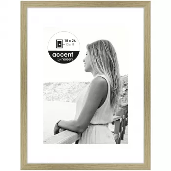 NIELSEN DESIGN Aura Ramka na Zdjęcie Dąb 18x24 cal Drewno z Passepartout 1134002