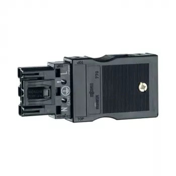 Hager G4703 Rama osłonowa 3-klawiszowa Czarny IP20 230V 76x35x15mm